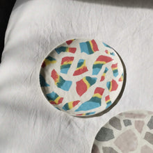 load image into gallery viewer, rainbow terrazzo serving plate
